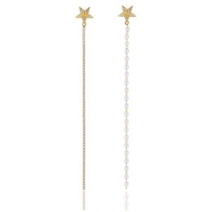 AUGUST EARRINGS || Star Pearl Earrings
